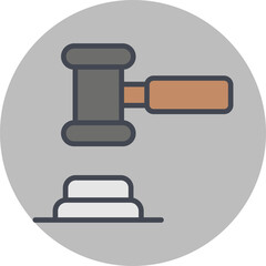 Gavel Vector Icon