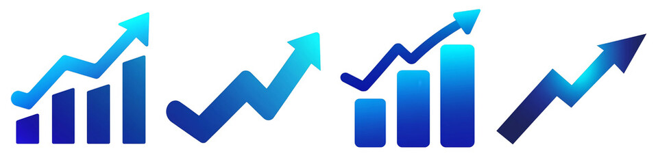 Economy clipart collection, symbol, logos, icons isolated on transparent background