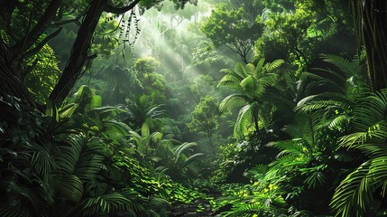 Natural forest wallpaper