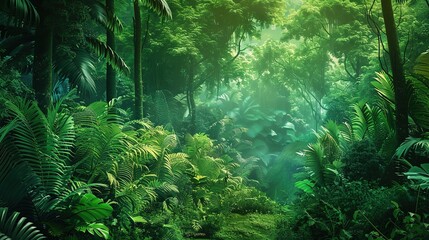 Fototapeta premium Natural forest wallpaper