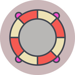 Life Saving Tube Vector Icon