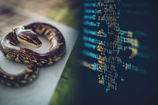 Python Programming Concept Illustrated with Snake