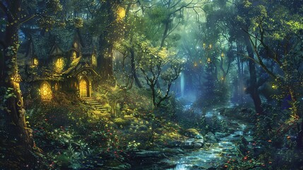 enchanted forest wallpaper