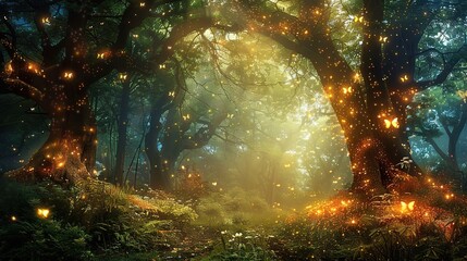 enchanted forest wallpaper