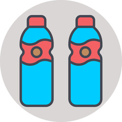 Fototapeta premium Water Bottle Vector Icon