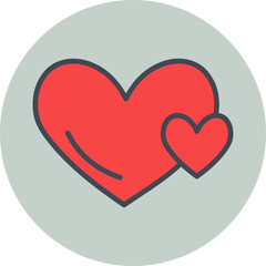 Hearts Vector Icon