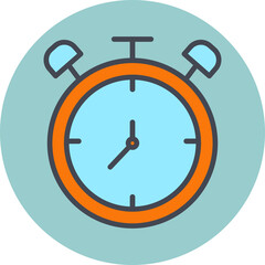 Large Clock Vector Icon