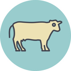 Cattle Vector Icon
