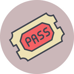 Passes Vector Icon