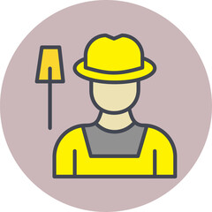 Farmer Vector Icon