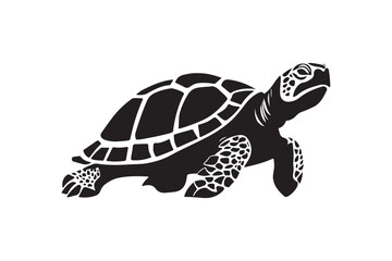 Turtle silhouette vector illustration