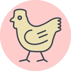 Poultry Vector Icon