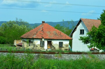 old house next to the railway