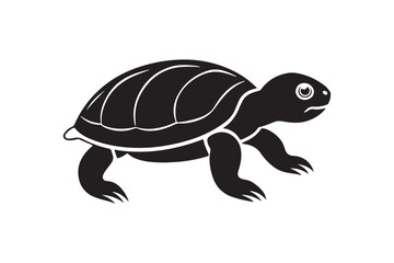 Turtle silhouette vector illustration