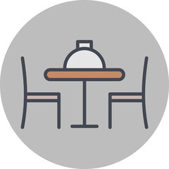 Dinner Table II Vector Icon