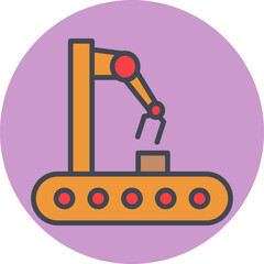 Conveyor Vector Icon