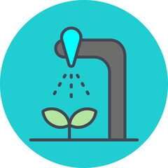 Irrigation System Vector Icon