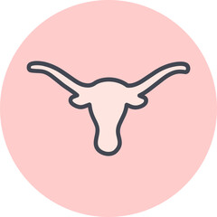 Bull Horns Vector Icon