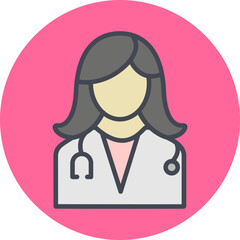 Female Doctor Vector Icon