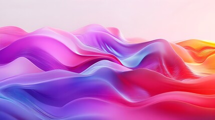 Obraz premium Mesmerizing Neon Waves of Vibrant Liquid Gradients in Futuristic Abstract Composition