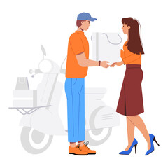 A flat illustration of order received

