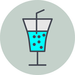 White Wine Vector Icon