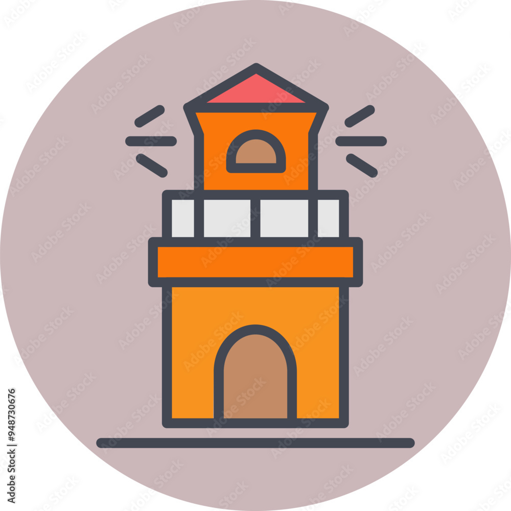 Wall mural Lighthouse Vector Icon