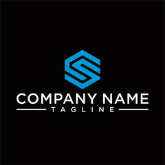 CS letter logo in the form of hexagons and cube logos with letter designs for corporate identity