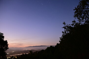 Fototapeta premium sunset in the mountains
