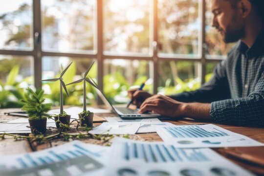 Business planning session focused on integrating renewable energy into operations