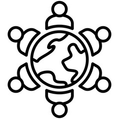 Obraz premium Surrounding Icon