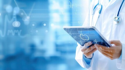 Telemedicine consultation with doctor and patient on digital screen, Telemedicine, virtual medical advice