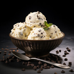 Vanilla Bean Ice Cream with Chocolate Chips