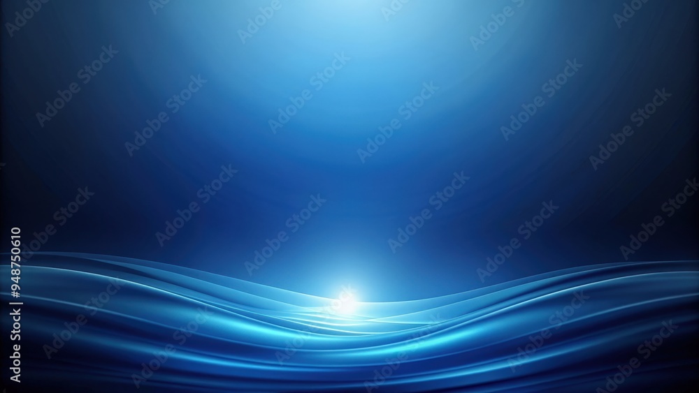 Poster Abstract dark blue background with soft gradient and mysterious vibes, dark blue, abstract, background, texture