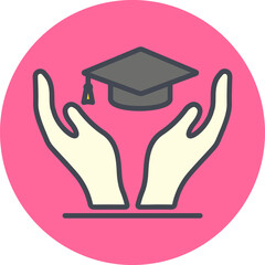 Education Insurance Vector Icon