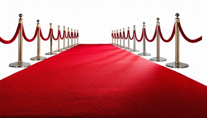 red carpet on a white background