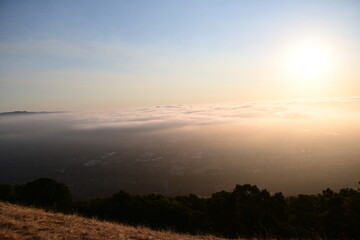 sunrise over the mountains