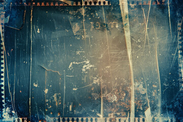 A blurry, grainy photo of a blue background with a few white lines