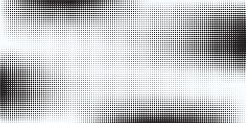 Wave halftone pattern. Halftone dots background. Vector © hana