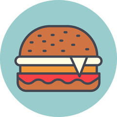 Burger Vector Icon