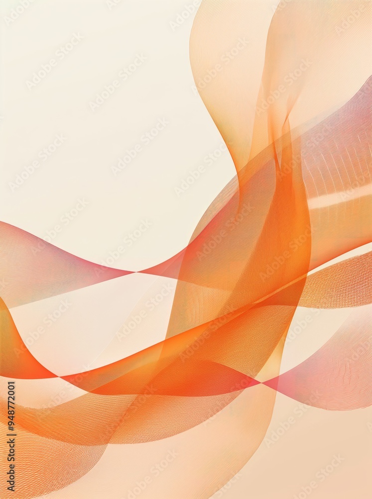 Poster abstract background with waves and lines
