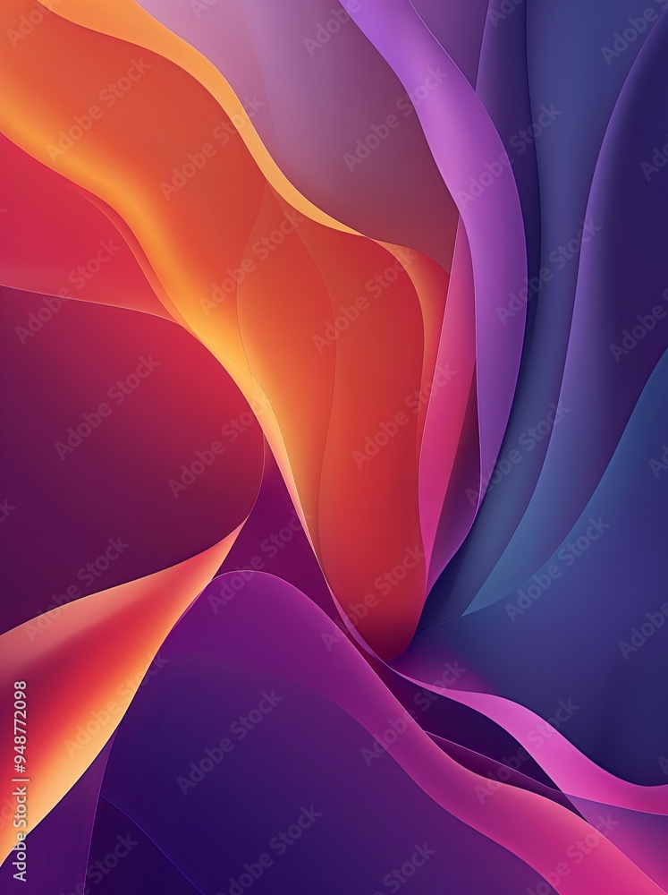 Poster abstract background with waves and lines