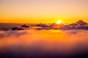 Dramatic sunrise at Mount Haleakala.