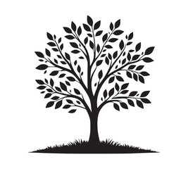 Obraz premium silhouette of tree