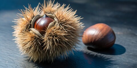 chestnuts on a table