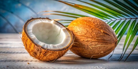 coconut on a table