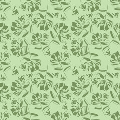 Watercolor seamless pattern with garden flowers. Vintage spring or summer floral pattern. Flower seamless pattern. Botanical art. Wedding floral