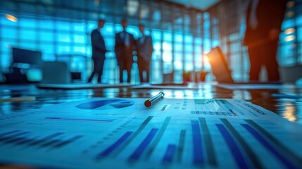 Business team meeting with a financier in a modern office.