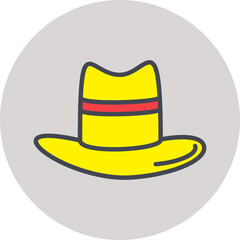 Men's Hat Vector Icon