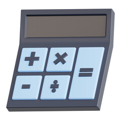 Calculator 3D Icon Illustration